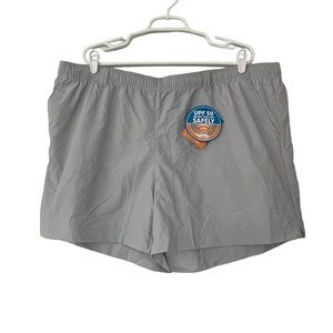 Columbia PFG Fishing Shorts UPF 50 Omni Shade Light Blue Gray Women’s SZ 2X New